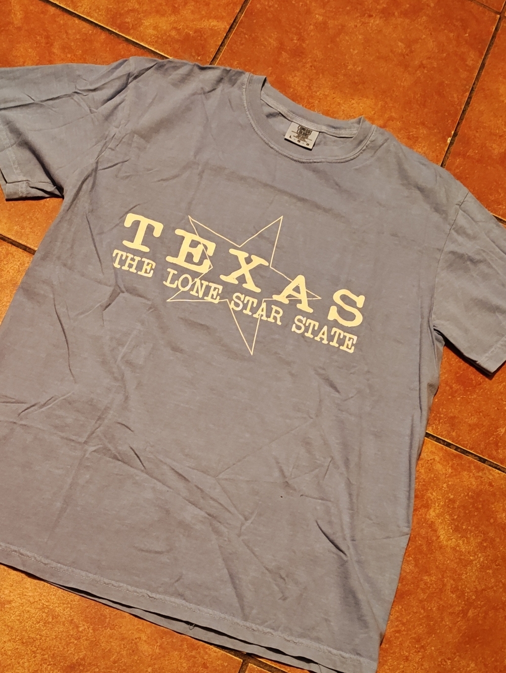 Blue 'Texas The Lone Star State' T‑Shirt